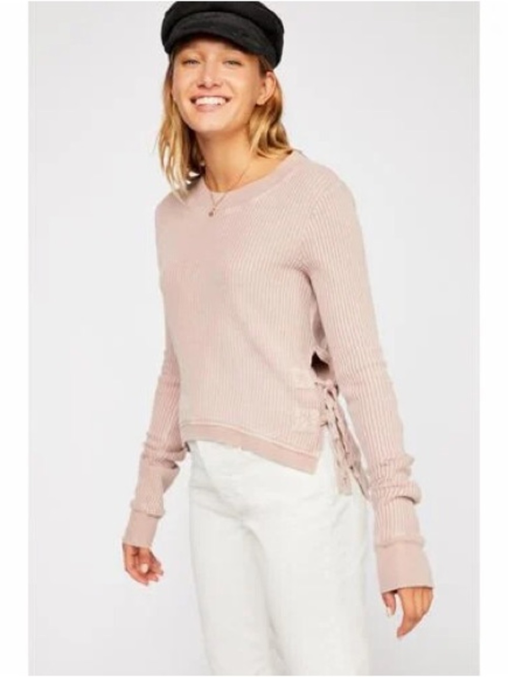 Free People One Cropped Interlaken Top